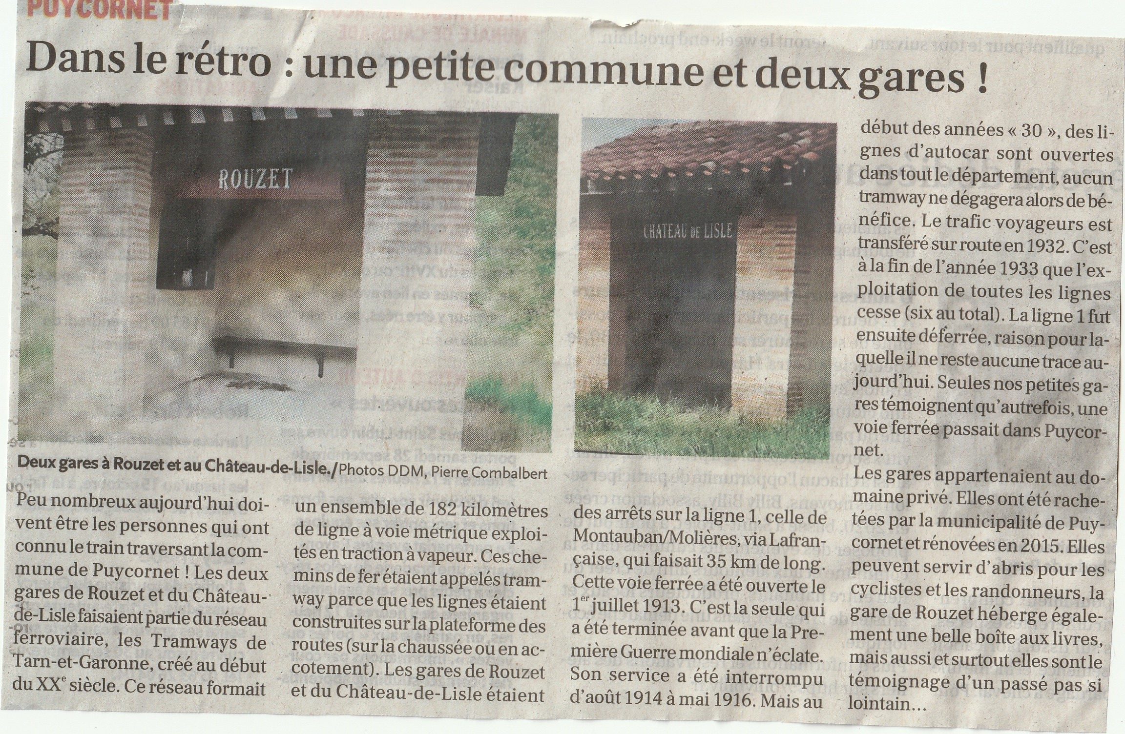 article dépêche gare